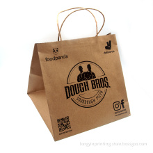 Kraft Paper Bag Wholesale for Sushi Pizza Food